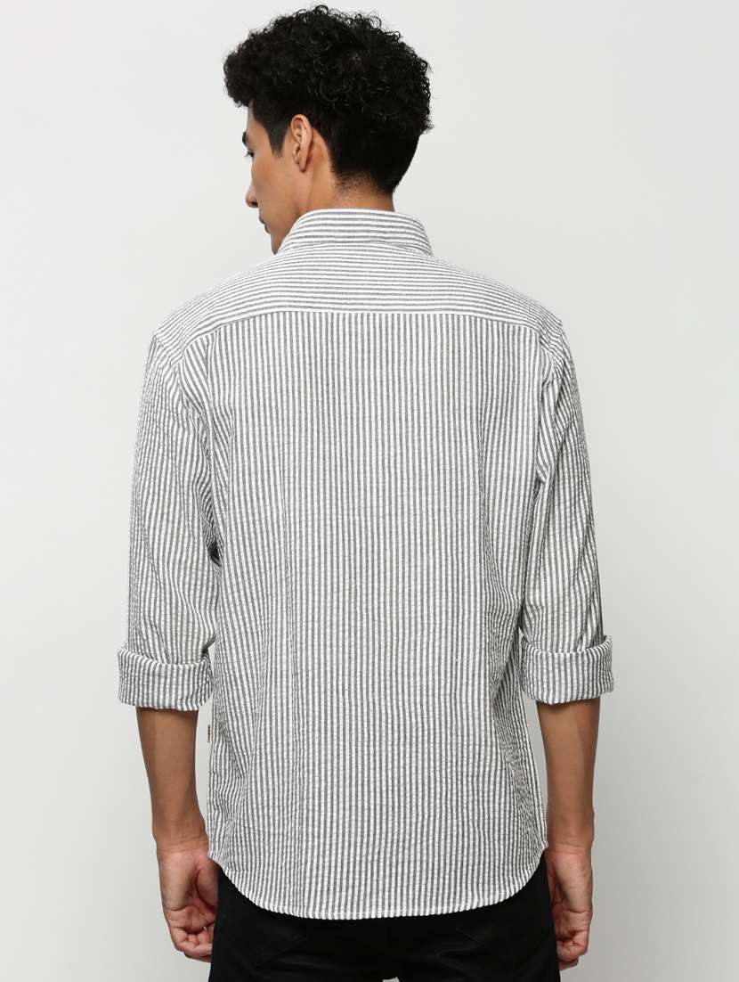 mens stripes casual shirt - 20325486 -  Standard Image - 2