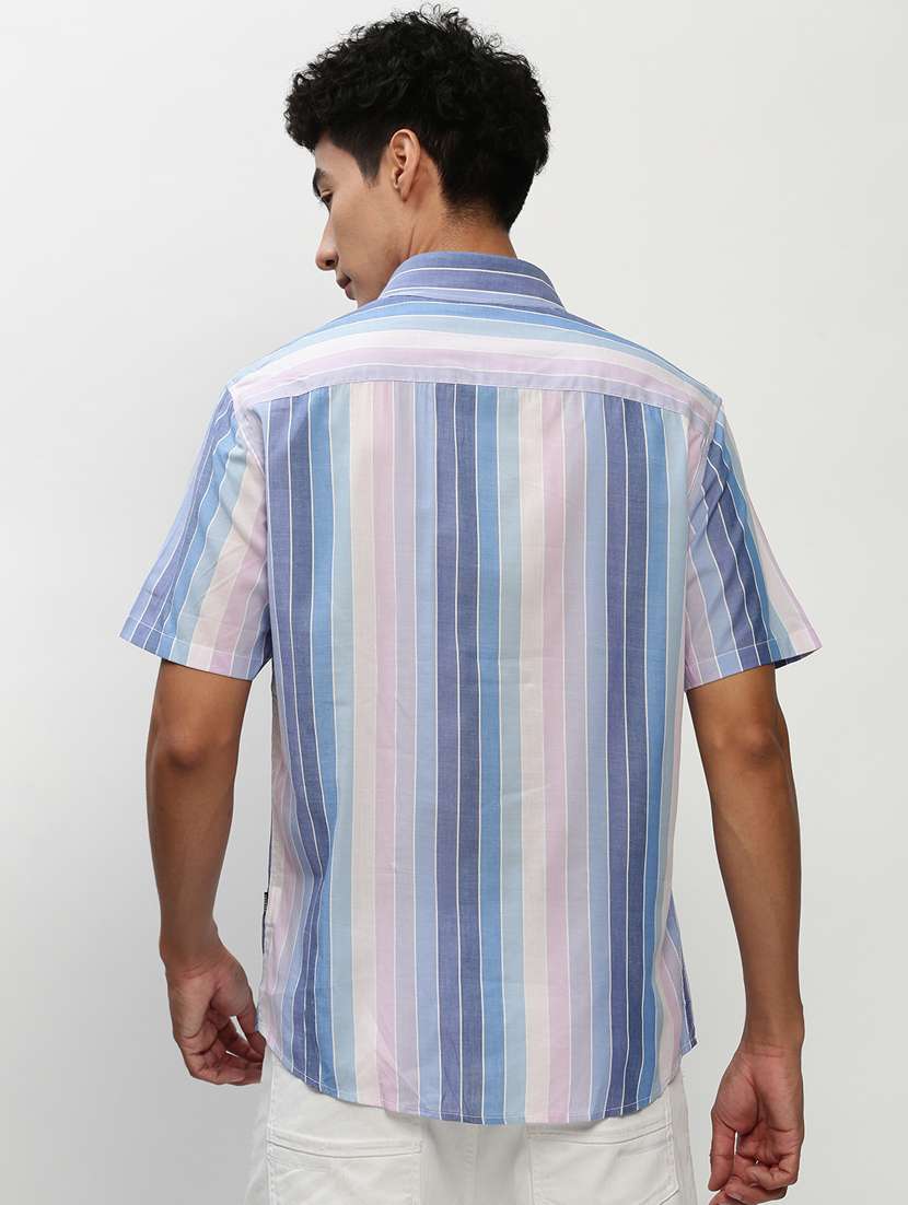 mens stripes casual shirt - 20325499 -  Standard Image - 2
