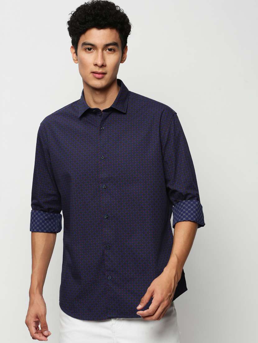 mens solid casual shirt