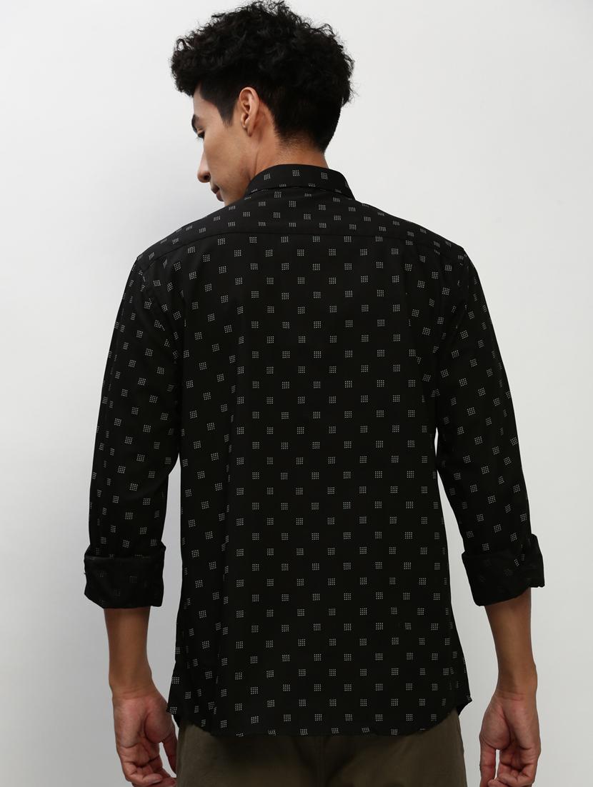 mens geometric casual shirt - 20325528 - Standard Image - 2