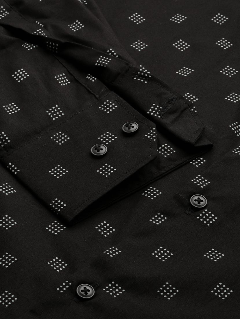 mens geometric casual shirt - 20325528 - Standard Image - 7