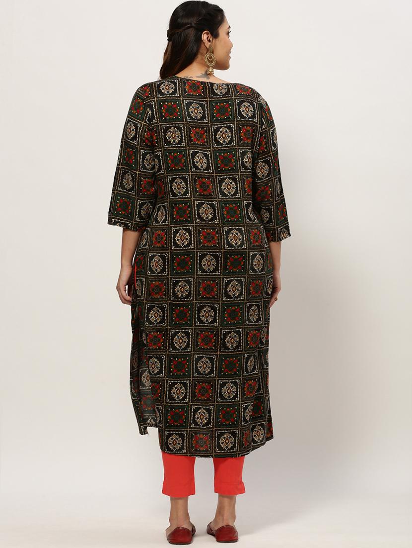 multi colored straight kurta - 20325603 - Standard Image - 2