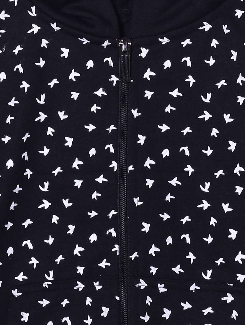 front print hood neck sweatshirt - 20329788 -  Standard Image - 2