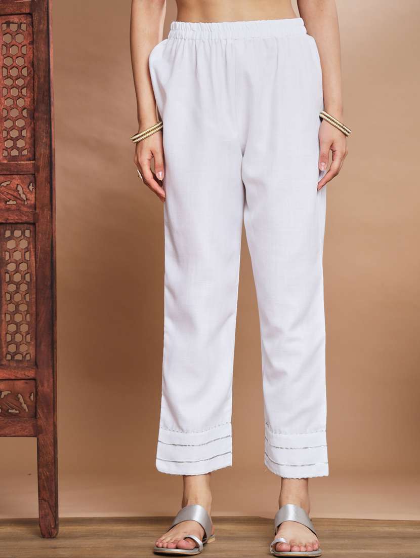 cream colored kurta pant set - 20329964 - Standard Image - 2