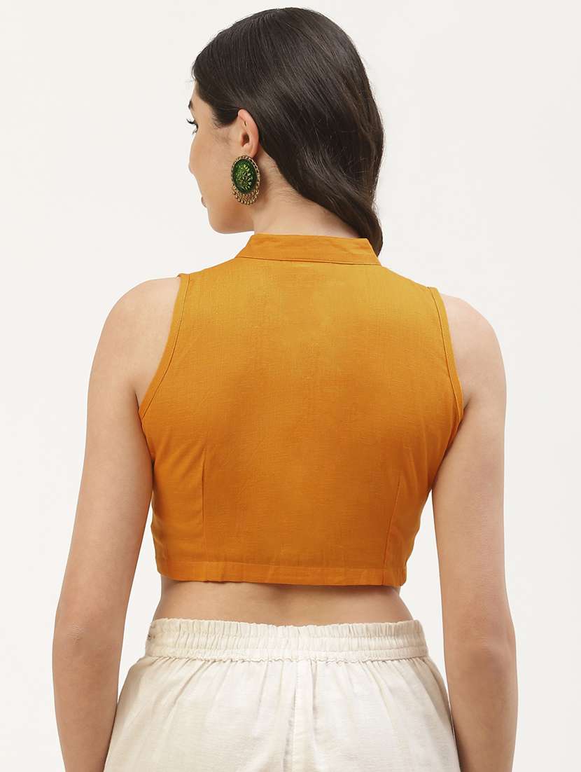 pack of 2 solid front open sleeveless blouse - 20330091 - Standard Image - 2