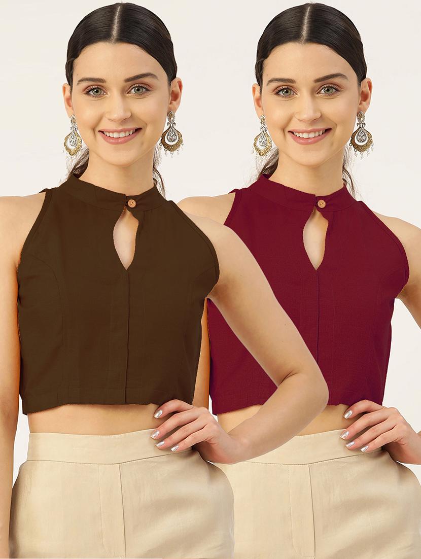 pack of 2 solid sleeveless blouse - 20330179 - Zoom Image - 0