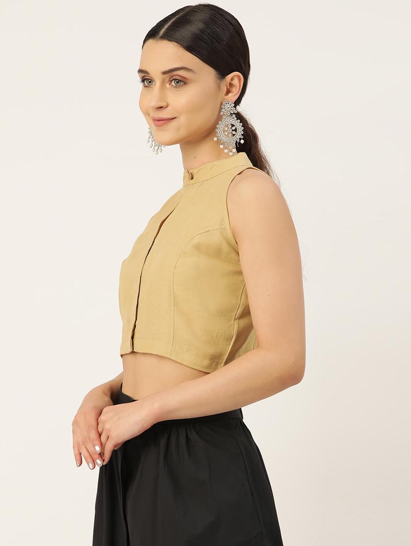 women pack of 2 solid blouses - 20330182 - Standard Image - 2