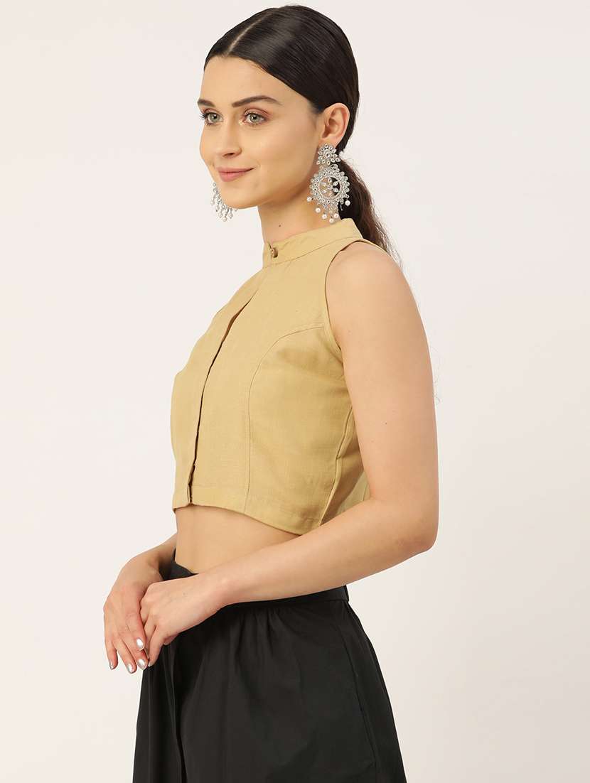 women pack of 2 solid blouses - 20330183 - Standard Image - 2