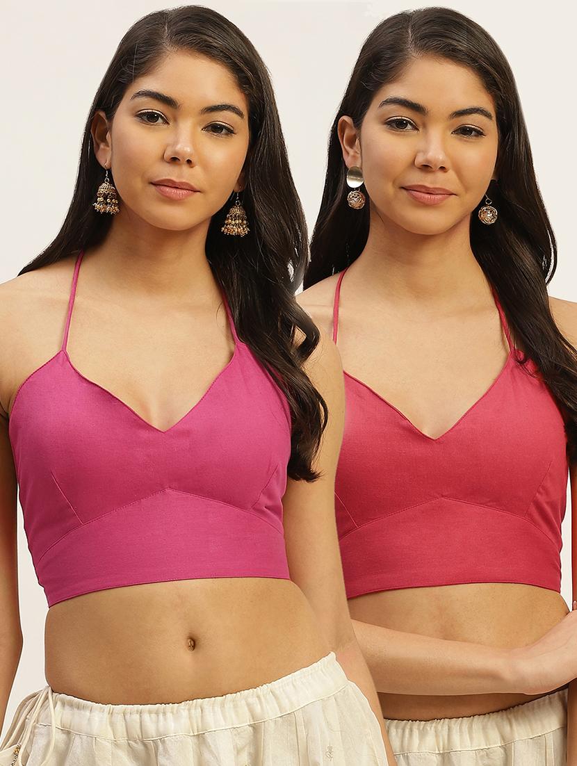 women pack of 2 solid backless blouses - 20330572 - Zoom Image - 0