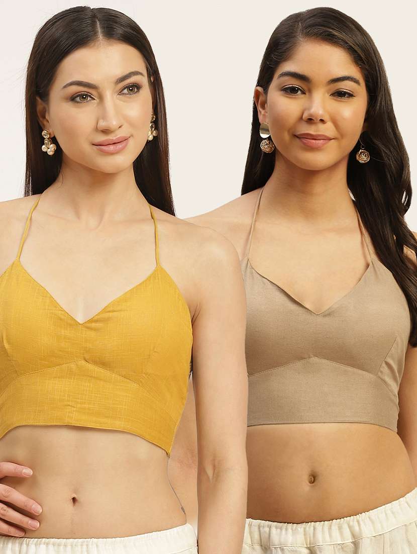 pack of 2 solid backless blouse - 20330573 -  Zoom Image - 0