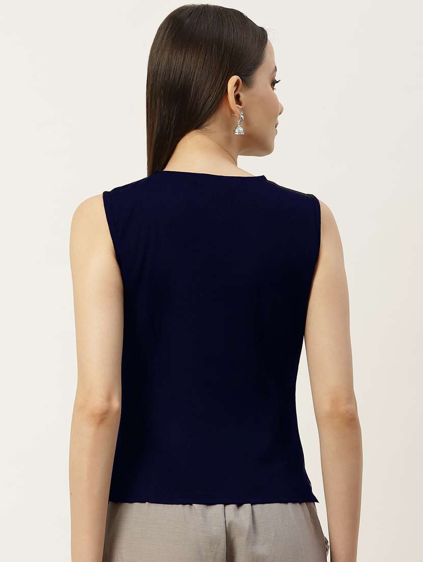 pack of 2 solid front open blouse - 20330598 -  Standard Image - 2