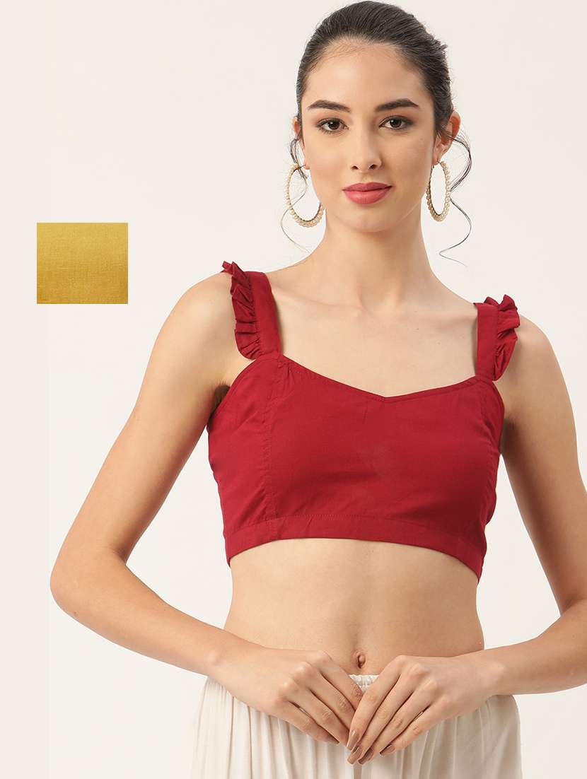 pack of 2 multi colored stitched blouse