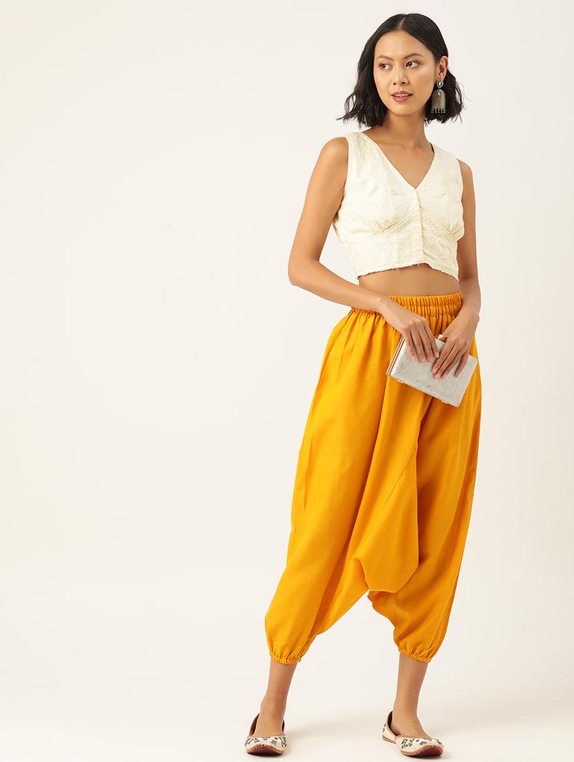 combo of 2 multi color cotton harem trouser - 20331444 - Standard Image - 2