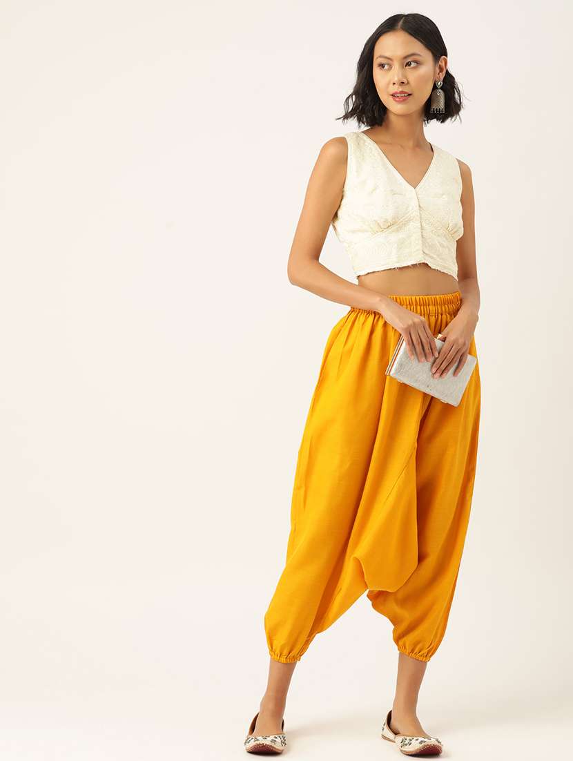 combo of 2 multi color cotton harem pant trouser - 20331450 -  Standard Image - 2