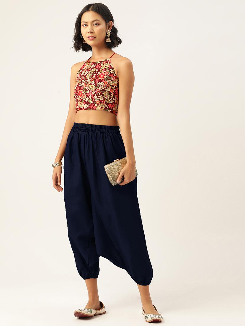 combo of 2 multi color cotton harem trouser - 20331481 - Standard Image - 2