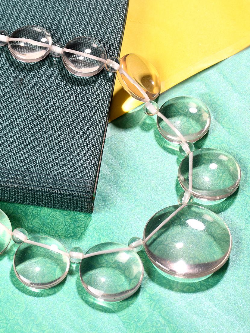 white metal statement necklace - 20331730 -  Zoom Image - 0