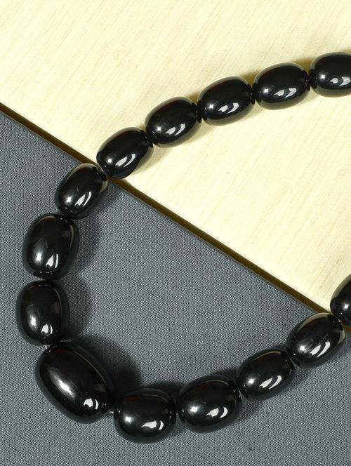 black metal statement necklace - 20331733 - Standard Image - 0