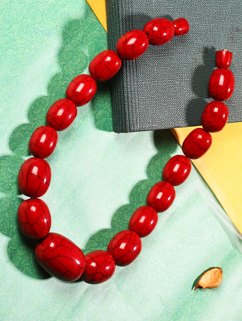 red metal statement necklace - 20331736 - Zoom Image - 0