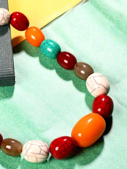 multi colored metal statement necklace - 20331741 -  Standard Image - 0