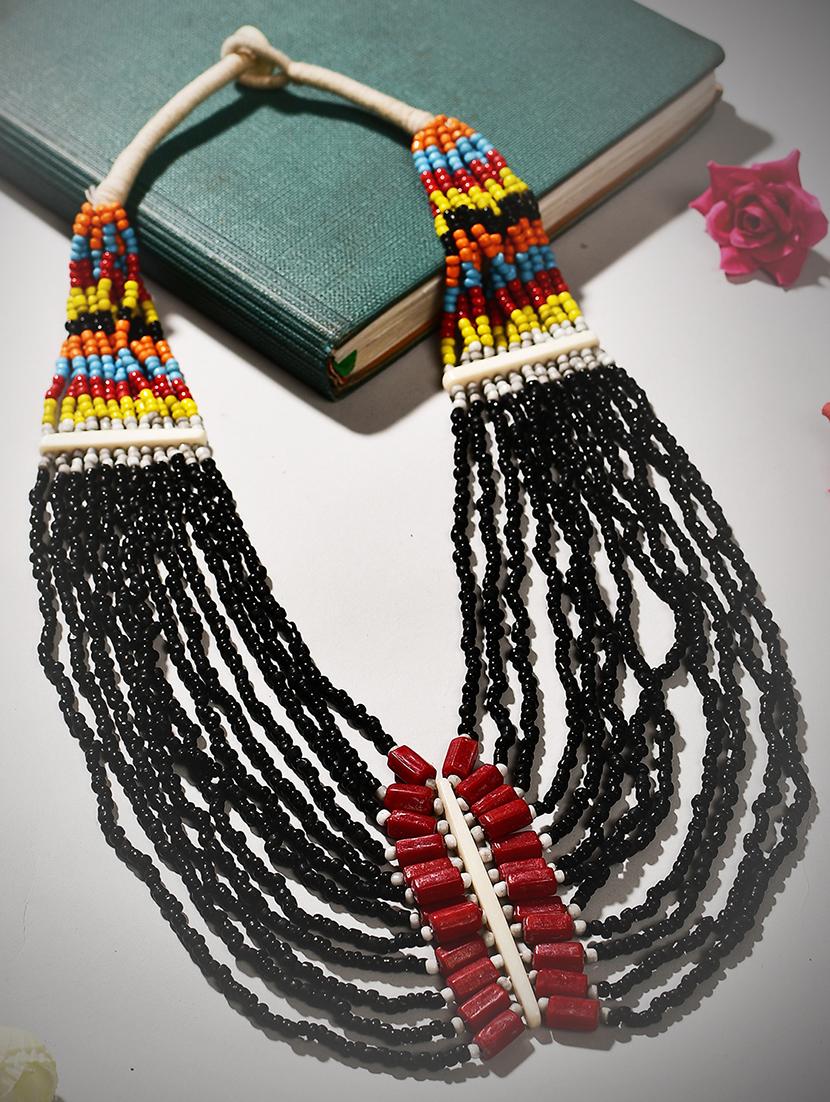 multi colored metal long necklace - 20331754 - Zoom Image - 0