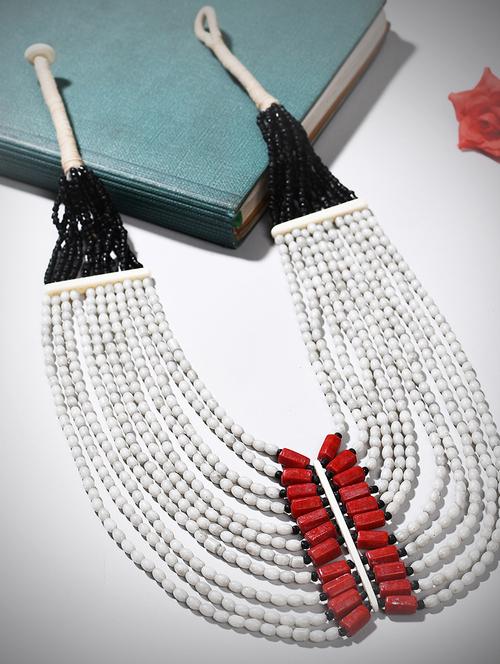 multi colored metal long necklace - 20331764 -  Standard Image - 0