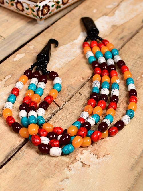 multi colored metal statement necklace - 20331772 -  Standard Image - 0