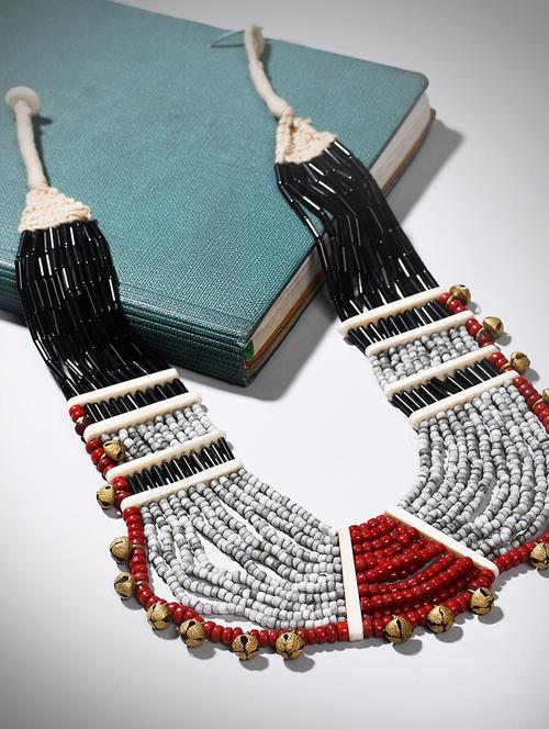 multi colored metal long necklace - 20331773 - Standard Image - 0