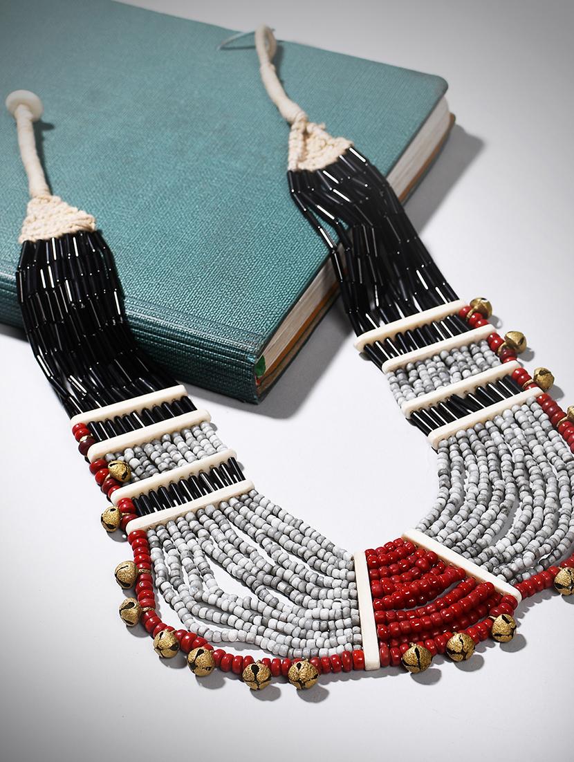 multi colored metal long necklace - 20331773 - Zoom Image - 0