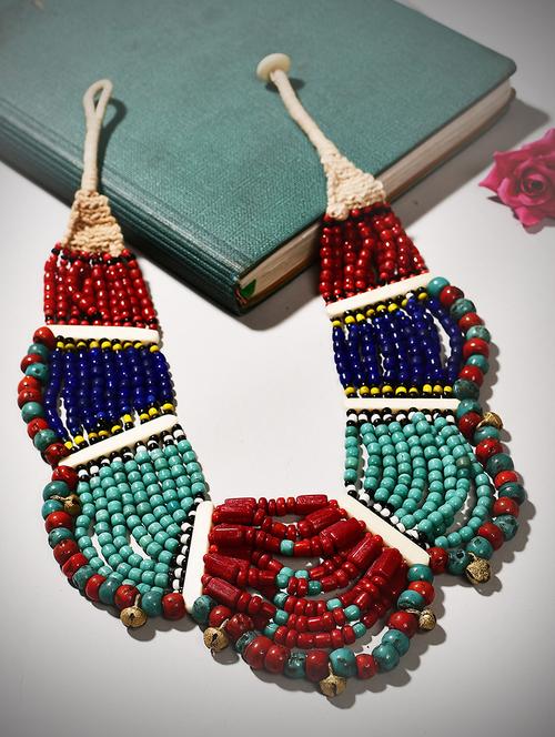 multi colored metal long necklace - 20331776 -  Standard Image - 0