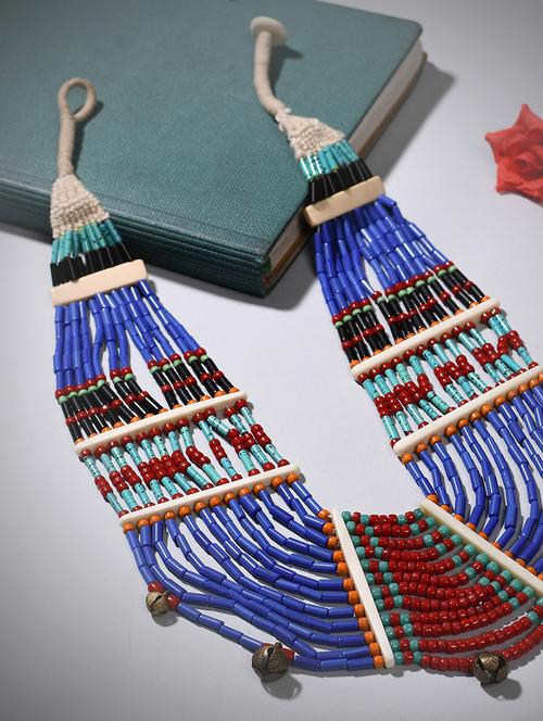 multi colored metal long necklace - 20331779 - Standard Image - 0