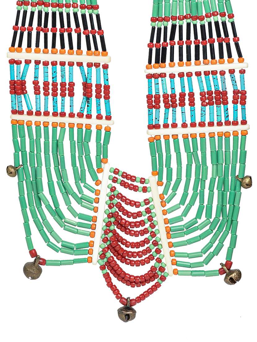 multi colored metal long necklace - 20331781 -  Standard Image - 2