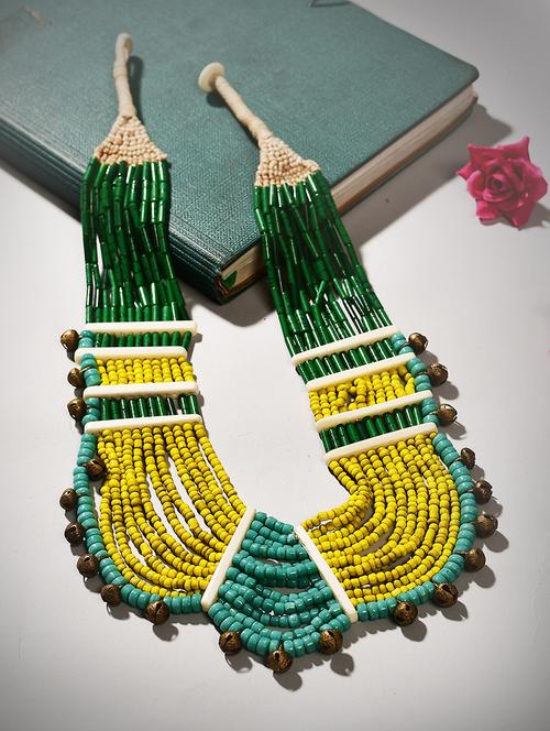 multi colored metal long necklace - 20331783 - Standard Image - 0