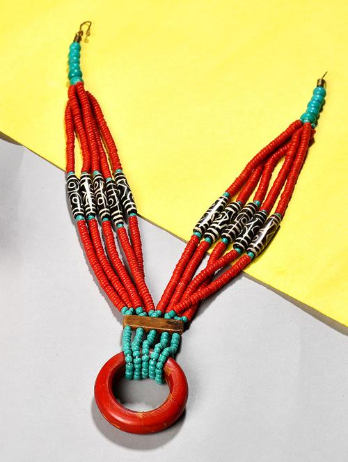 multi colored metal statement necklace - 20331788 -  Standard Image - 0