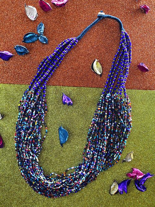 multi colored metal statement necklace - 20331794 -  Standard Image - 0