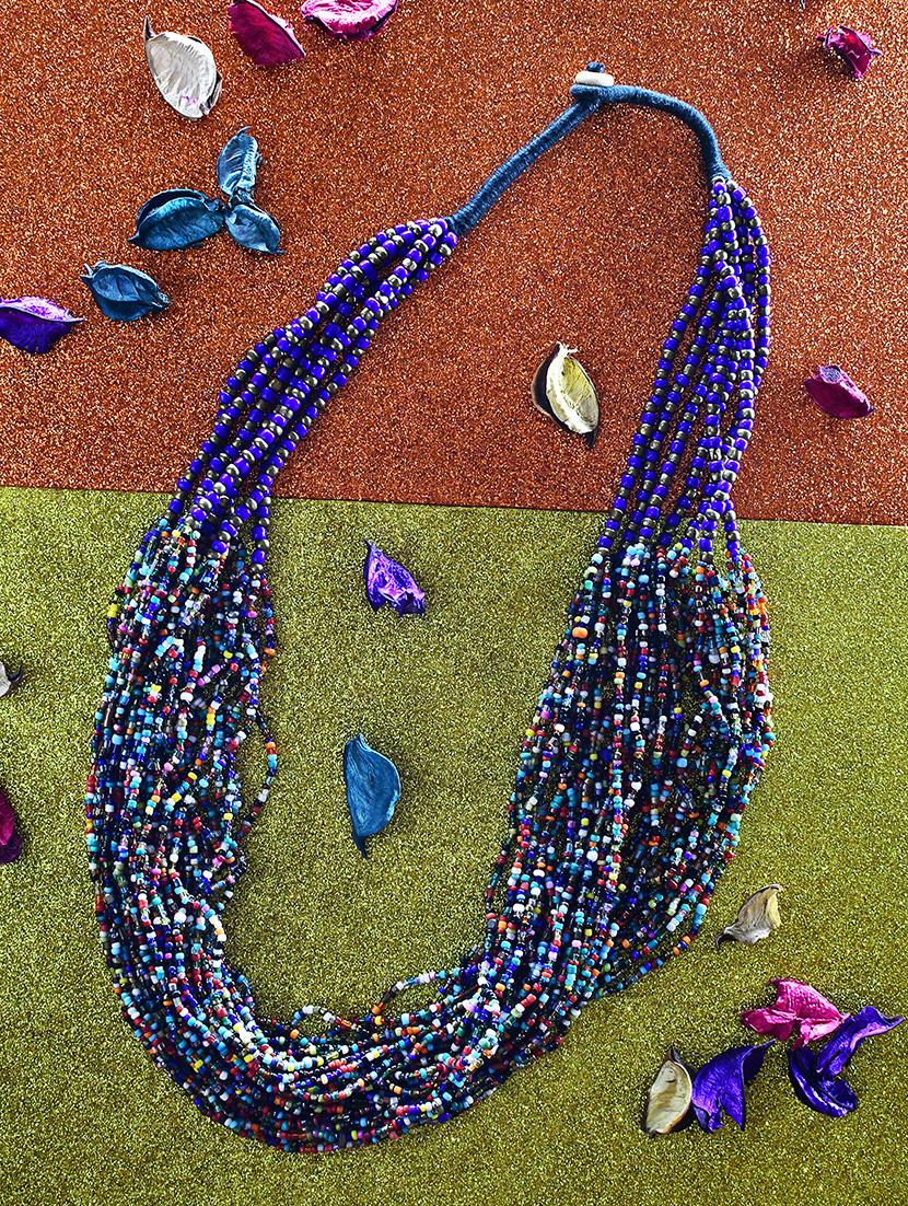 multi colored metal statement necklace - 20331794 -  Zoom Image - 0