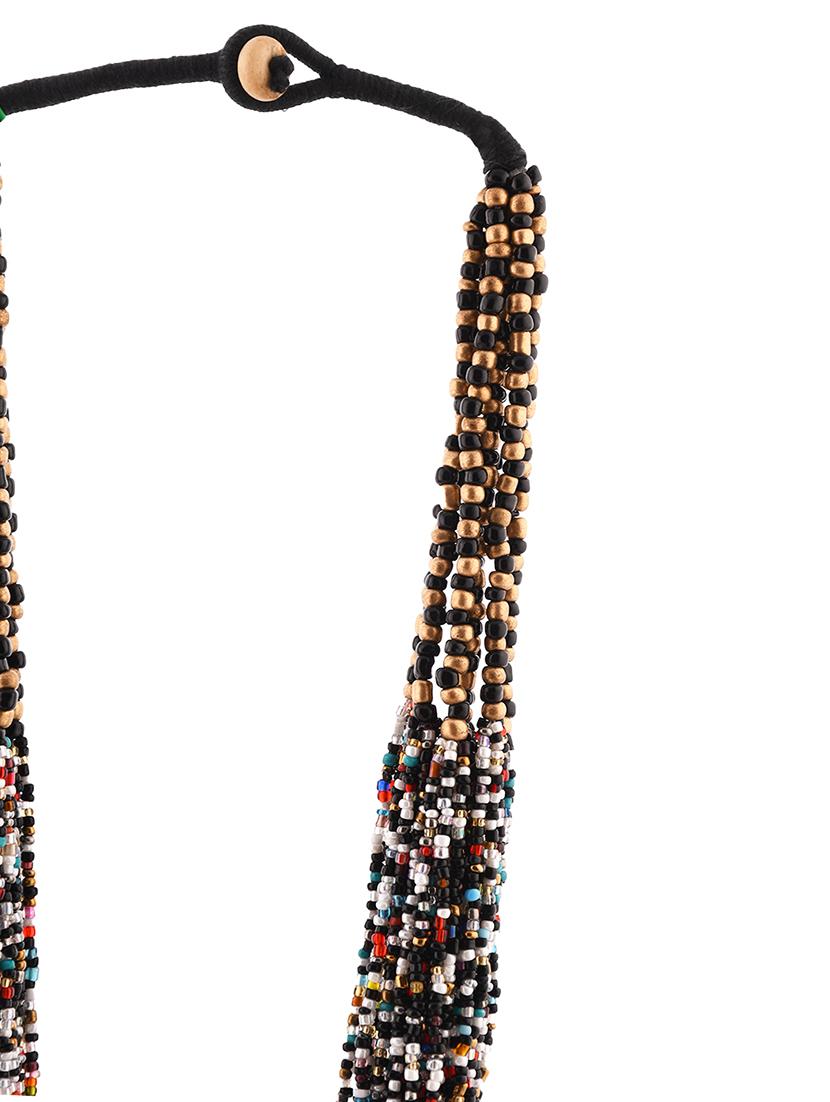 multi colored metal statement necklace - 20331795 - Standard Image - 2