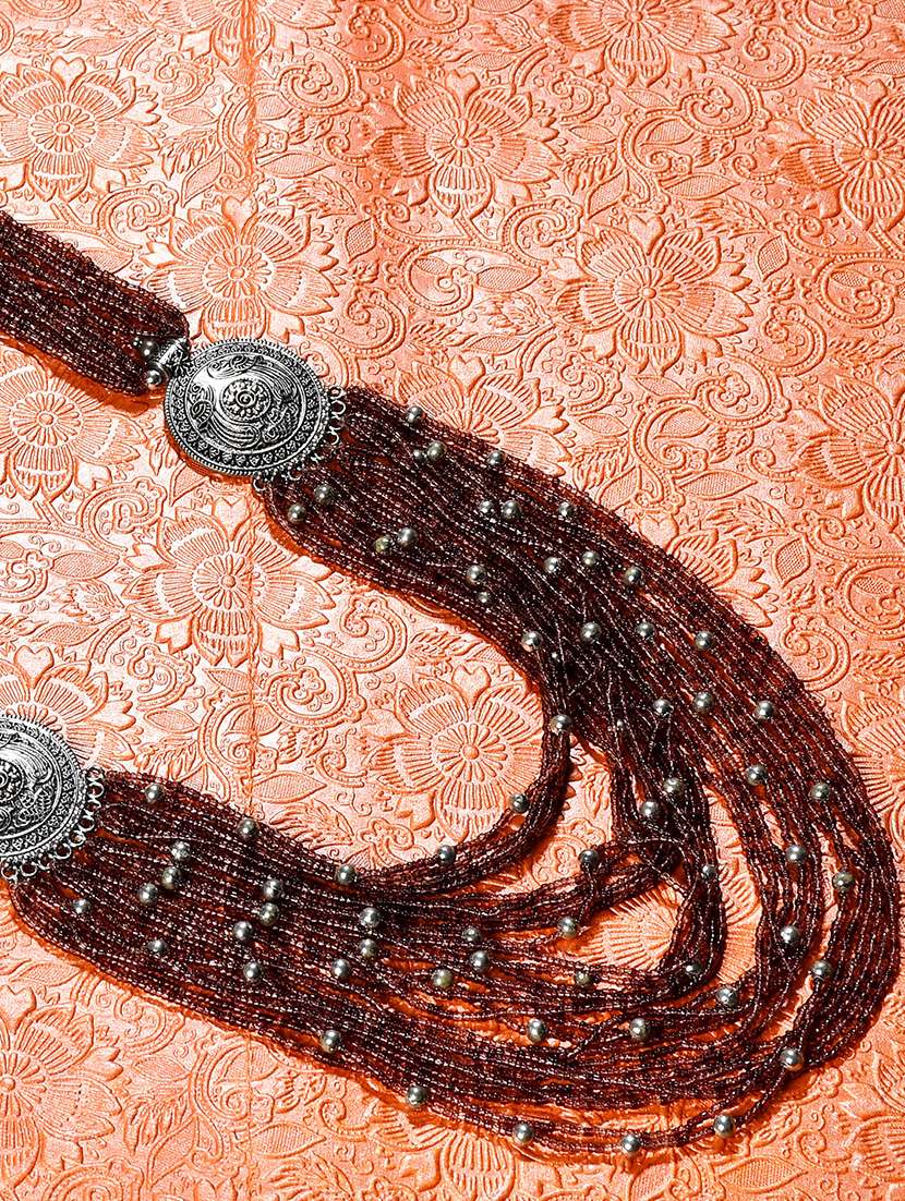 purple metal long necklace - 20331803 - Zoom Image - 0