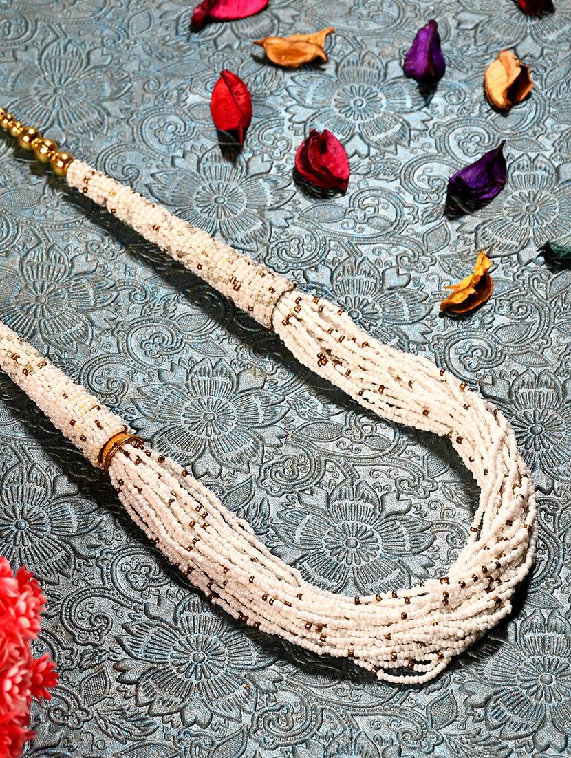 white metal statement necklace - 20331824 - Zoom Image - 0