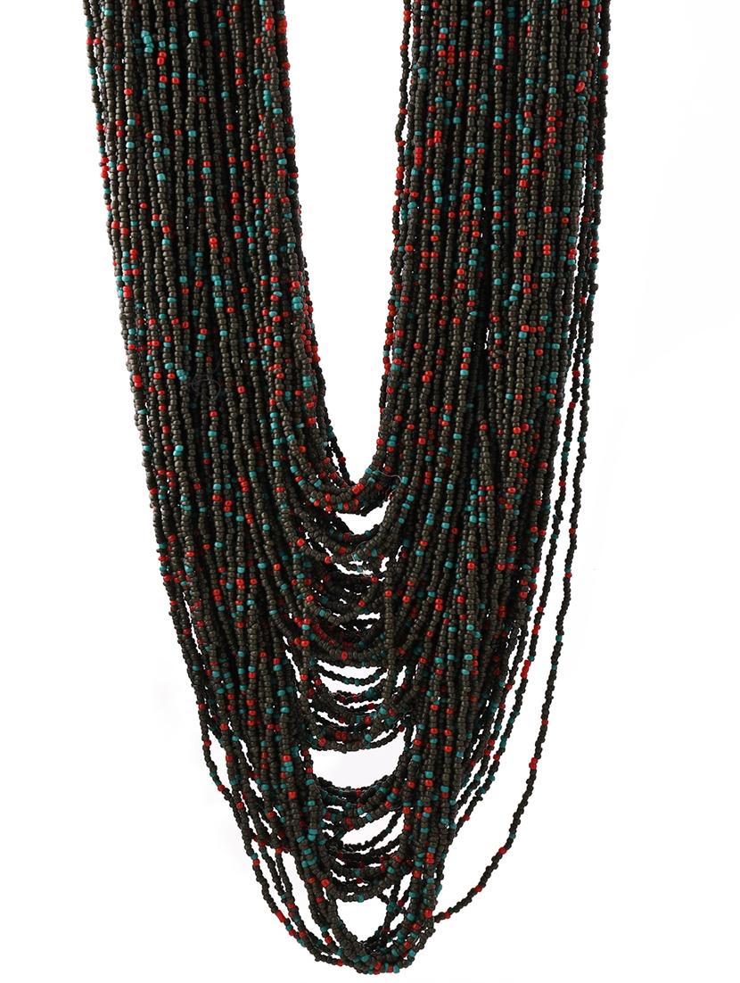 multi colored metal long necklace - 20331841 - Standard Image - 2