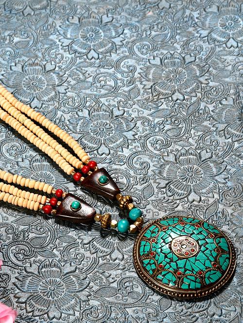 multi colored metal statement necklace - 20331843 -  Standard Image - 0