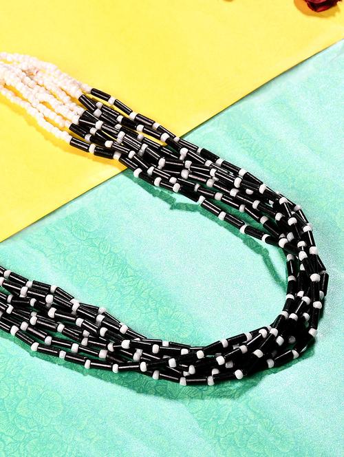 black metal statement necklace - 20331846 - Standard Image - 0