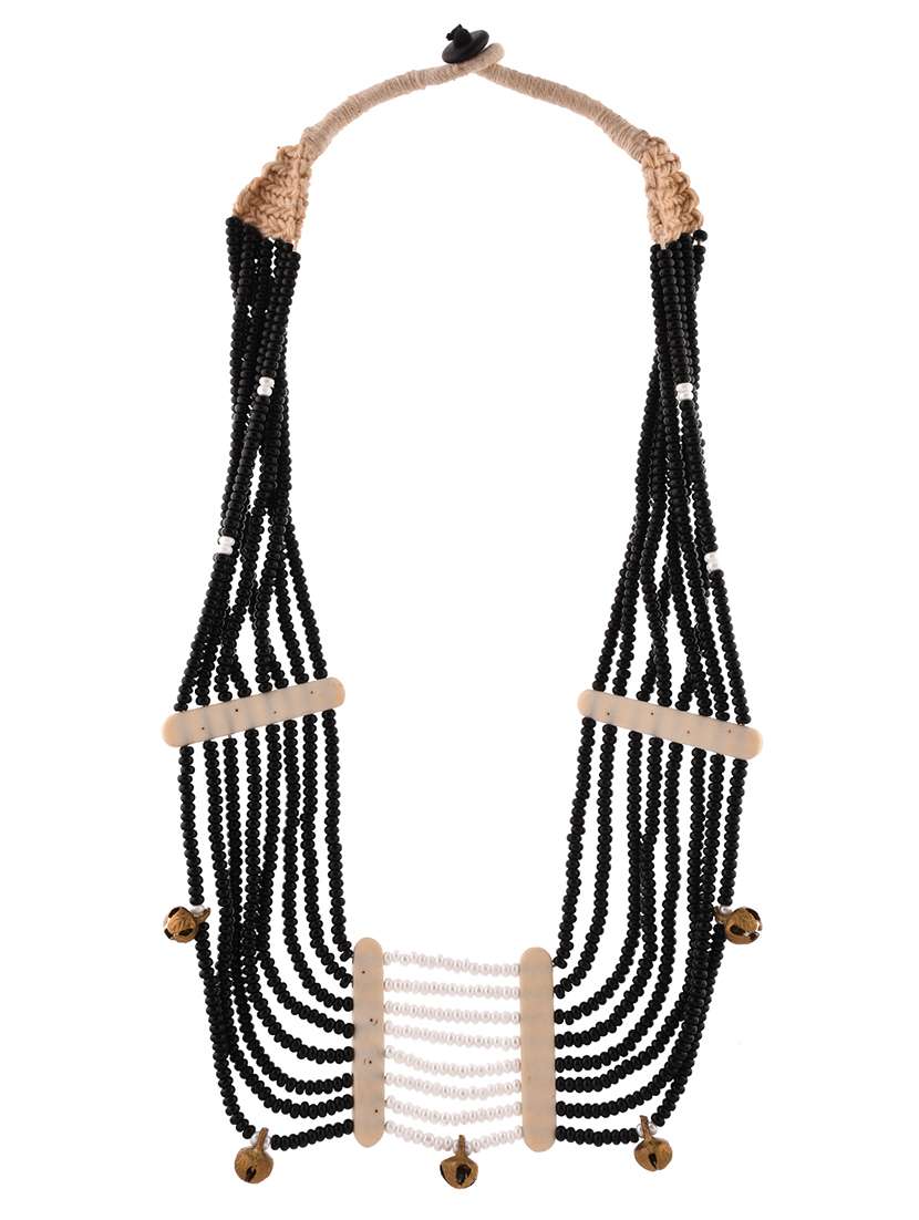 black metal statement necklace - 20331851 - Zoom Image - 0