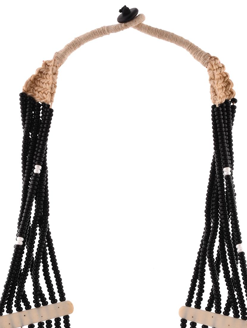 black metal statement necklace - 20331851 - Standard Image - 2