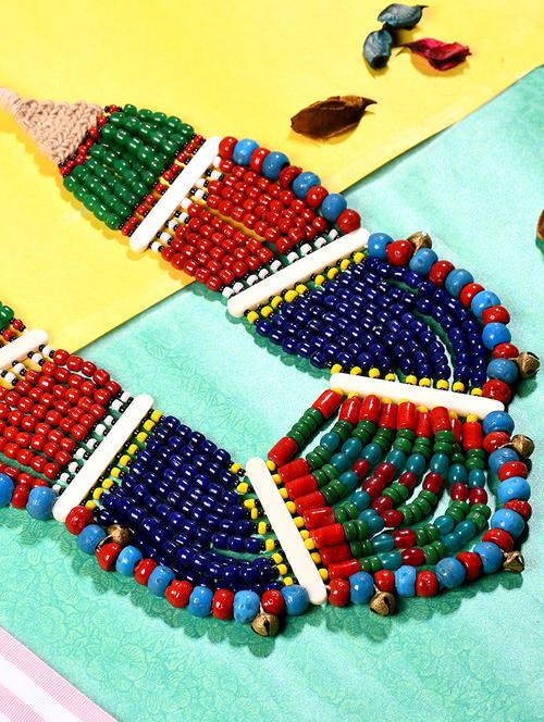 multi colored metal long necklace - 20331855 - Standard Image - 0