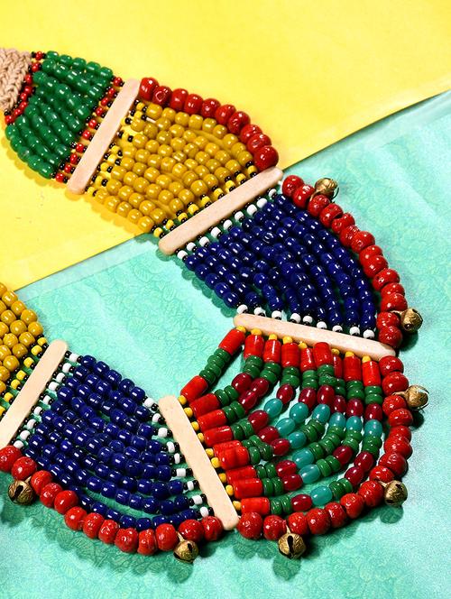 multi colored metal long necklace - 20331858 - Standard Image - 0