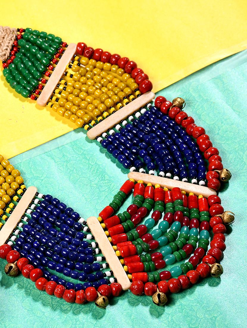 multi colored metal long necklace - 20331858 - Zoom Image - 0