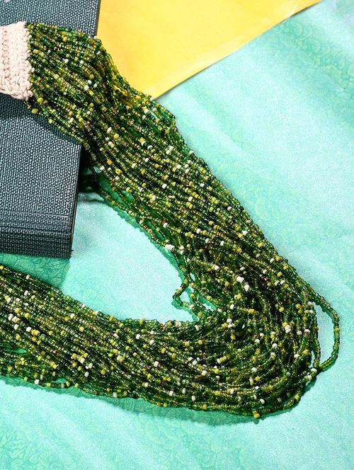 green metal statement necklace - 20331871 - Standard Image - 0