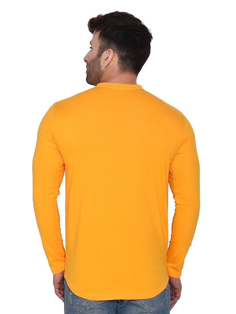 yellow cotton blend casual shirt - 20331908 - Standard Image - 2