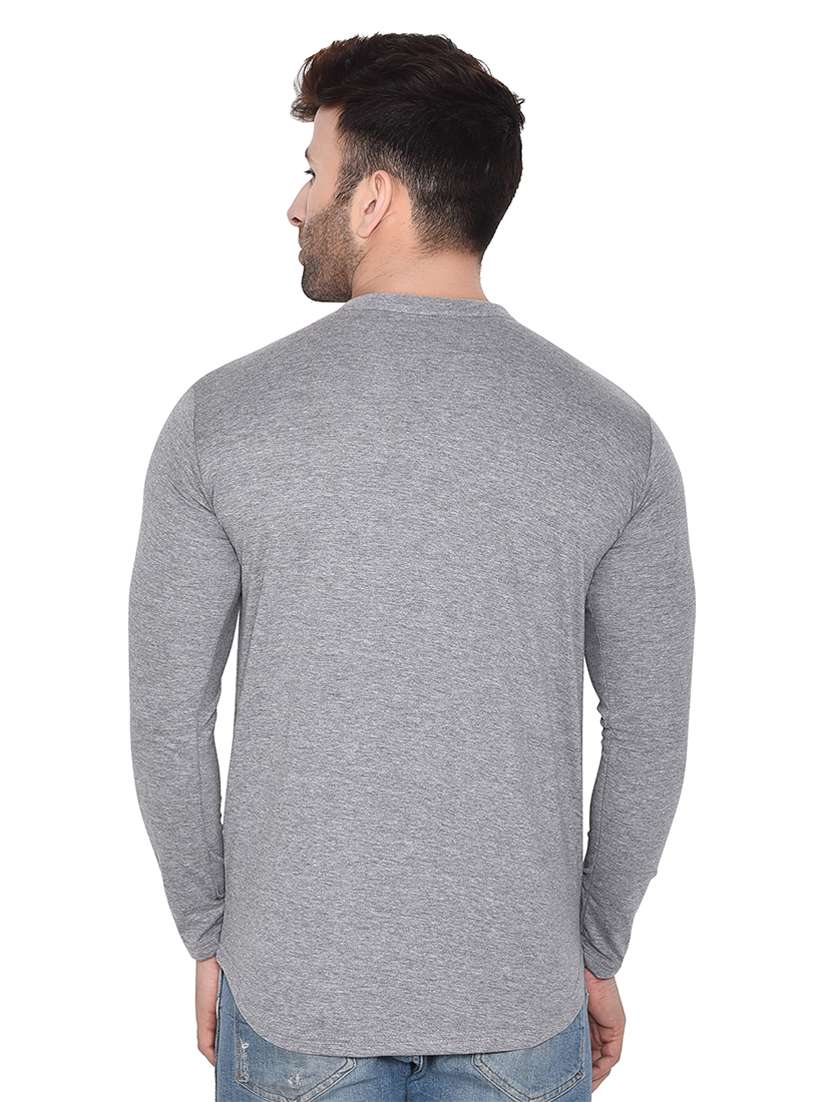 men mandarin neck solid casual shirt - 20331923 -  Standard Image - 2