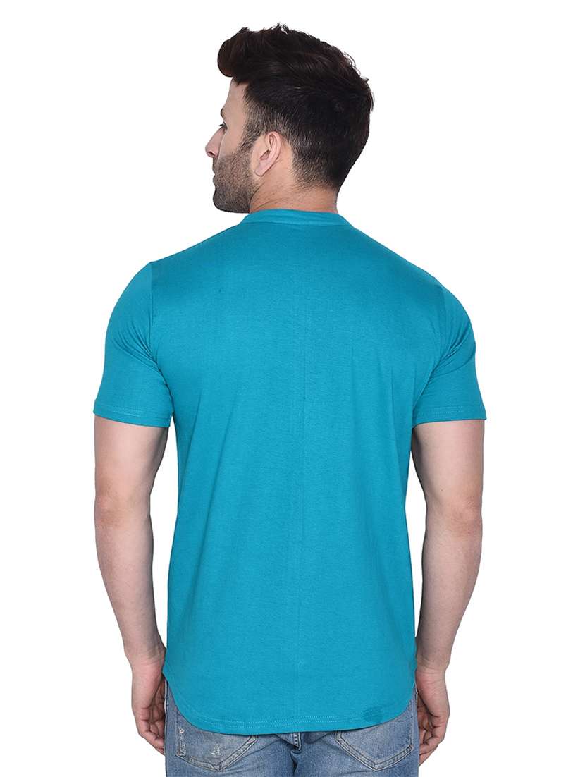 mandarin collar short sleeves solid casual shirt - 20331943 -  Standard Image - 2